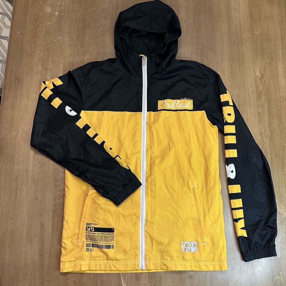 Trill & Lux Trillest Air Jordan 4 Thunder Windbreaker Men's Extra Small‎ XS